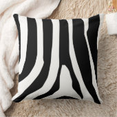 ゼブラ印刷ストライプパターン クッション (ブランケット)