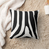 ゼブラ印刷ストライプパターン クッション (ブランケット)