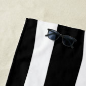 ゼブラ印刷ストライプパターン ビーチタオル (インサイチュ)