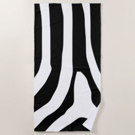 ゼブラ印刷ストライプパターン ビーチタオル