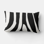 ゼブラ印刷ストライプパターン ランバークッション (裏面)