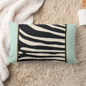 ゼブラ印刷スロー ランバークッション (ブランケット)