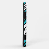 ゼブラ印刷ターコイズミックスiPhone 5ケース Case-Mate iPhoneケース (裏面/右)