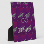 ゼブラ印刷デコル：おもしろいデザイン フォトプラーク (側面)