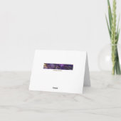 ゼブラ印刷パターンサンキューカード サンキューカード (裏面)