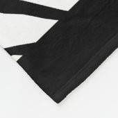 ゼブラ印刷パターンフリースブランケット フリースブランケット (角)