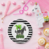 ゼブラ印刷パーティー ペーパープレート (パーティー)