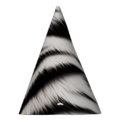 ゼブラ印刷ファー パーティーハット (右)