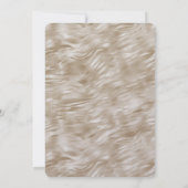 ゼブラ印刷フェイク金ゴールドグリッター 招待状 (裏面)