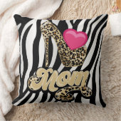 ゼブラ印刷ママ枕/逆バラ クッション (ブランケット)