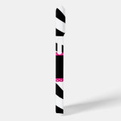 ゼブラ印刷モノグラム名 Case-Mate iPhoneケース (裏面 / 右)