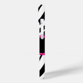 ゼブラ印刷モノグラム名 Case-Mate iPhoneケース (裏面 / 左)