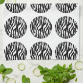 ゼブラ印刷水玉模様タオル キッチンタオル (折り畳み)