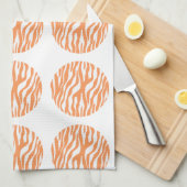 ゼブラ印刷水玉模様タオル キッチンタオル (四つ折り)