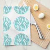 ゼブラ印刷水玉模様タオル キッチンタオル (四つ折り)