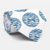 ゼブラ印刷水玉模様ネクタイ ネクタイ (ロール)