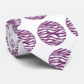 ゼブラ印刷水玉模様ネクタイ ネクタイ (ロール)