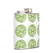 ゼブラ印刷水玉模様フラスコ フラスク (右)