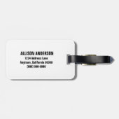 ゼブラ印刷水玉模様ラゲッジタグ ラゲッジタグ (裏面横)