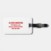 ゼブラ印刷水玉模様ラゲッジタグ ラゲッジタグ (裏面横)