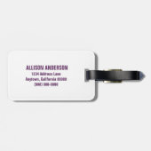 ゼブラ印刷水玉模様ラゲッジタグ ラゲッジタグ (裏面横)