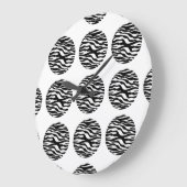 ゼブラ印刷水玉模様壁時計 ラージ壁時計 (傾斜)