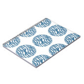 ゼブラ印刷水玉模様 ノートブック (左側)