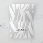 ゼブラ印刷誕生日カード（ピンクのカップケーキ付き） カード (内部)