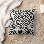ゼブラ印刷 クッション (ブランケット)