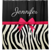 ゼブラ印刷 シャワーカーテン (正面)