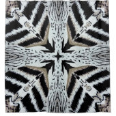 ゼブラ印刷 シャワーカーテン (正面)