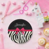 ゼブラ印刷 ペーパープレート (パーティー)