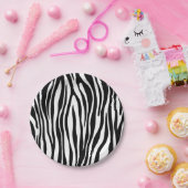 ゼブラ印刷 ペーパープレート (パーティー)