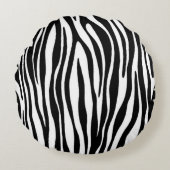 ゼブラ印刷 ラウンドクッション (正面)