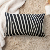 ゼブラ印刷 ランバークッション (ブランケット)