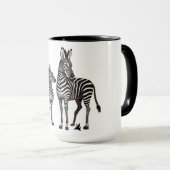 ゼブラ及び少年ベビー マグカップ (正面右)