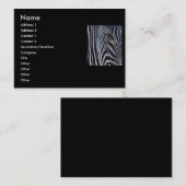 ゼブラ名刺 名刺 (正面/裏面)