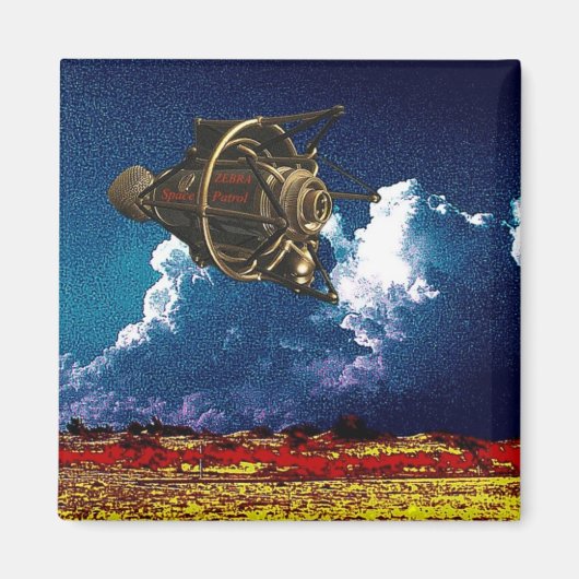 ゼブラ宇宙巡回 マグネット (正面)