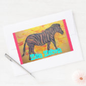 ゼブラ岬 長方形シール (封筒)