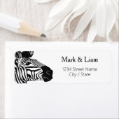 ゼブラ差出人住所ラベル ラベル (インサイチュ)