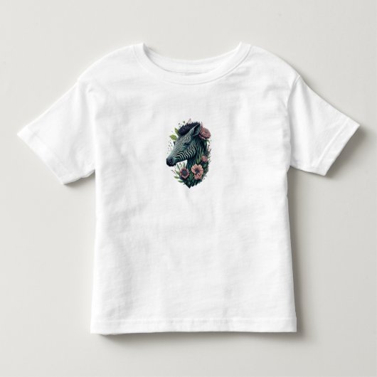 ゼブラ幼児用Tシャツ トドラーTシャツ (正面)