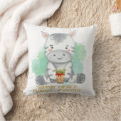 ゼブラ引用文漫画を飲むボバティー クッション (ブランケット)