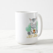 ゼブラ引用文漫画を飲むボバティー コーヒーマグカップ (正面右)