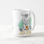 ゼブラ引用文漫画を飲むボバティー コーヒーマグカップ (正面右)