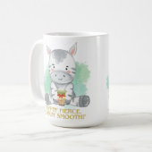 ゼブラ引用文漫画を飲むボバティー コーヒーマグカップ (正面左)