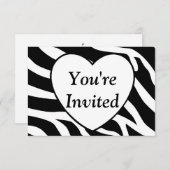 ゼブラ招待状 招待状 (正面/裏面)