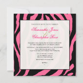 ゼブラ招待状/DIYカラー 招待状 (裏面)