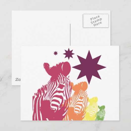 ゼブラ星 ポストカード (正面/裏面)