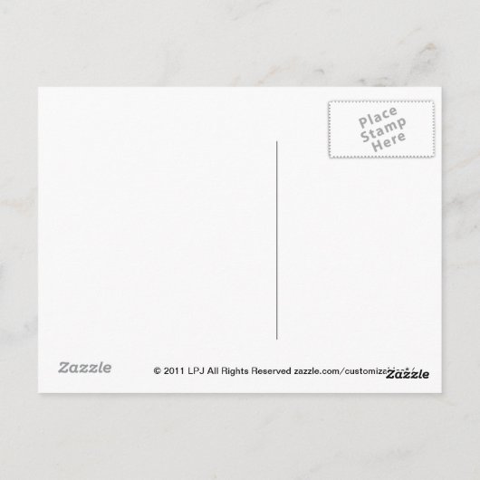 ゼブラ柄 ポストカード (裏面)