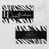 ゼブラ模様の名刺 名刺 (正面/裏面)